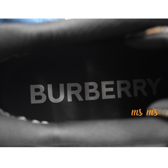 NIB BURBERRY Arthur Check PRINT Caged Chunky Sneakers - Picture 6 of 8